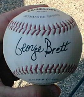 George Brett Wilson Signature Series Autographed Baseball