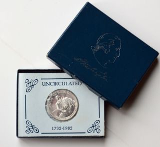 1982 D George Washington Silver Uncirculated Half Dollar Commemorative