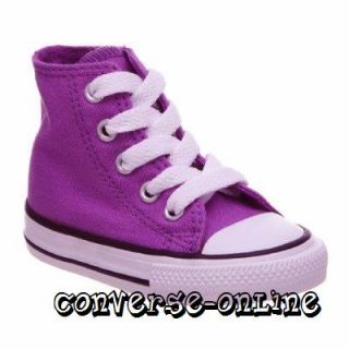 Baby Converse All Star★ Purple Hi ★trainers UK Size 4