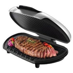 george foreman gr144 nonstick family size grill black brand new in