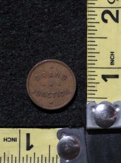 Old Vintage Grand Junction C G Coin Token Must See