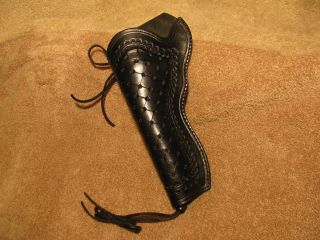 LEFTHAND western holster for Colt SAA pistol or Ruger Vaquero with 5 1