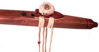 Native American Style Flute Custom Made Black Walnut Key of F No 253