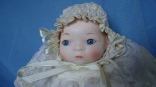 Darling Bisque Head Bye Lo Baby Doll Reproduction of Antique Grace