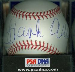  Aaron Signed Autographed Rawlings MLB Baseball PSA DNA 9 5 w 10