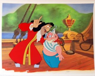 Disney Limited Edition Cel Peter Pan 112 500 Captain Hook Smee 1990S
