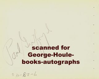 PAUL GUILFOYLE~AUTOGRAPH~1940~WHITE HEAT~GRAPES OF WRATH