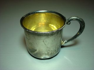 Sterling Silver Baby Cup ~ 62.4 grams ~ Samuel Le Bas Silver Company