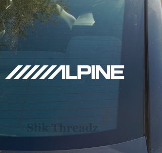 Alpine Vinyl Decal Sticker Car Audio Speakers Custom