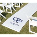 Linked Hearts Personalized Aisle Runner