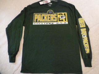  Apparel Green Bay Packers Long Sleeve Football Jersey Shirt Green