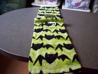 Halloween Bat Bats Green Black Whole Kitchen Towel
