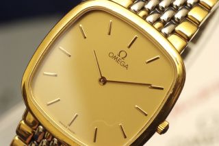 Omega DeVille Gold Stainless Steel Authentic Luxury Mens Dress Watch