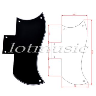 New Pickguard for Gibson SG Standard 3 Ply Black