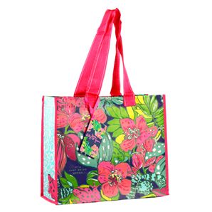  Bag Skip on It Pink Frog Green Recyclable Eco Shopper Tote