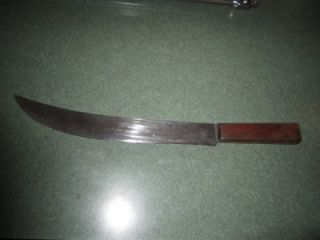Antique Vintage Lamson and Goodnow Hi Carbon Butcher Knife 19 3 8