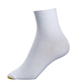 Gold Toe Womens Socks Non Binding Quarter White 1 Pair