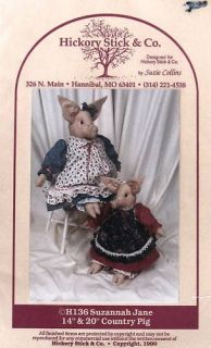 Hickory Stick Country Prairie Pig Pattern Primitive 14