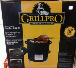 Grill Pro Traditional Style Vertical Smoker 31816 27 x 16 Heavy Duty