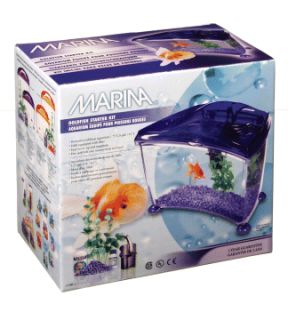 Desktop Aquarium Fish Tank 1 77 Gal Goldfish Kit Purple
