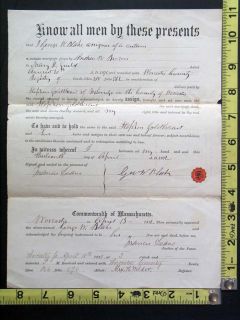 1871 Mortgage Deed George Blake to Stephen Goldthwait