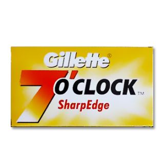 Gillette 7 Oclock SharpEdge Double Edge Razor Blades (Yellow)  100