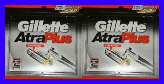 Gillette Atra Plus Refill Razor Cartridges 2 10 Packs A Lot of Close