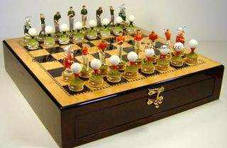 Golf Set of Chess Men Pieces