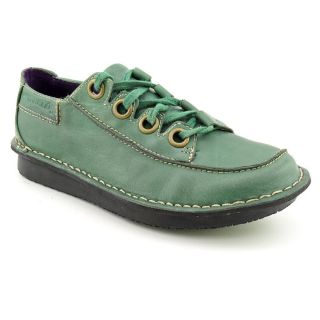 Groundhog Popeye Womens Size 6 Green Leather Oxfords Shoes