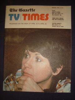 210271CR TV Ginette Reno with Love April 13 1974 Newspaper Magazine 4