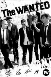 New Boys in Black and White The Wanted Poster