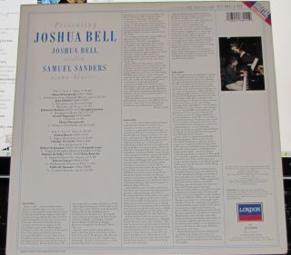 Presenting Joshua Bell Vinyl LP Brahms Paganini Sanders London Digital