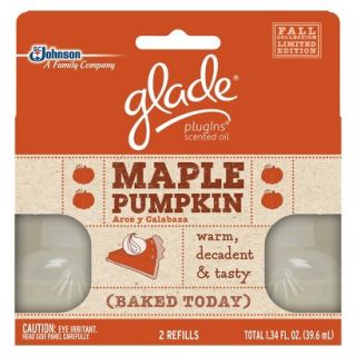 New 6 Glade Scented Oil Plugin Refills Maple Pumpkin Fall Limited 6