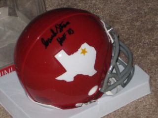 Hank Stram Autograph Signed Auto Dallas Texans Helmet COA HOFer RARE