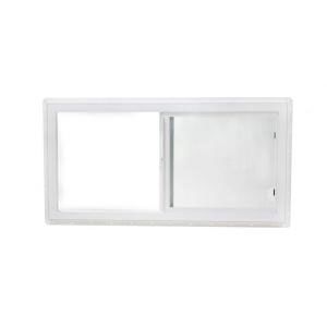  Slider Windows 48 in x 24 in White with Single Glass and Screen