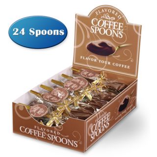  Dipped Chocolate Coffee Spoons   GOURMET   Vanilla Hazelnut Mocha Mint