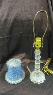 Vintage Boudoir Lamp Glass Shade