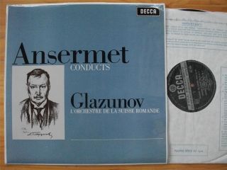  Classical WBG ED2 first issue for label Ansermet Glazunov LOSR NM/VG+