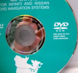  INFINITI Q45 GPS Navigation Map Disc DVD 6 2 Factory OEM software map