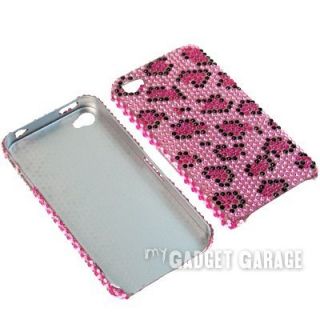 Leopard Bling Hard Protector Case Cover for iPhone 4S