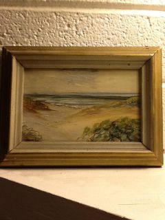 Glenn F Bastian original oil painting Sand Dunes 1938 rare most famous