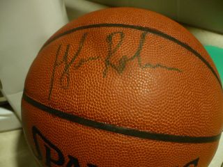 Glenn Robinson Big Dog Purdue Autographed Basketball NBA Bucks