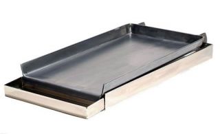  Gauge Steel Commercial Two Burner Griddle with Removable Grease Tray