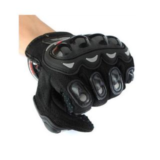 Motorcycle Cycling Racing Riding Protective Gloves M L Black