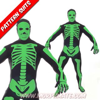 Morphsuit Glow in The Dark Skeleton Costume Glow Skeleton Morphsuits