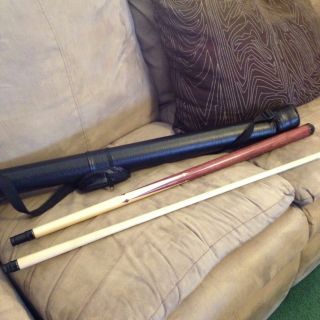 Woodworth Handmade Pool Cue and Carrying Case