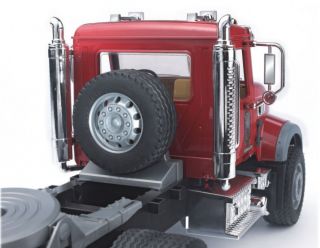 Bruder Mack Granite Low Loader Kids Toy Truck w JCB Backhoe 02813 New