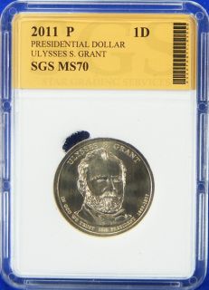 2011 P Perfect Uncirculated Ulysses s Grant Presidential Dollar