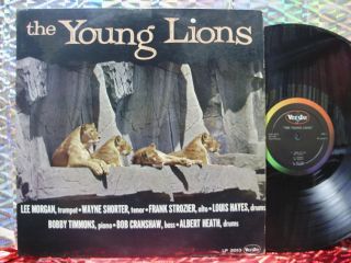 LEE MORGAN   THE YOUNG LIONS LP VEE JAY MONO 1960 WAYNE SHORTER RARE
