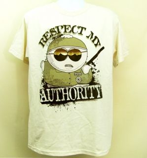 Mens Southpark T Shirt Cartman Respect My Authority S